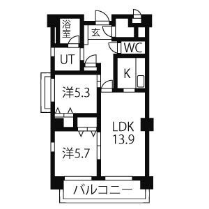 【間取り】 | グランヴェル西山2号館
