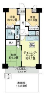【間取り】 | ライオンズプラザ相模大野一番館 | 間取りです。
