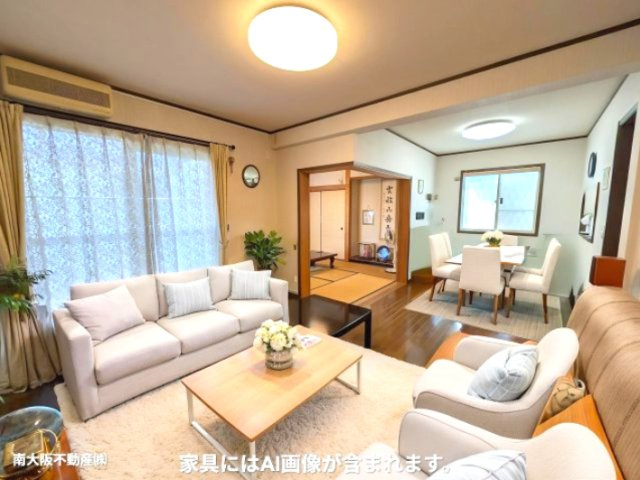和泉市観音寺町戸建（三井ホーム・ツーバイフォー住宅）の居間・リビング