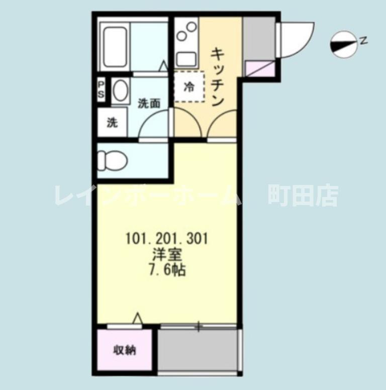ベイルーム湘南台北※初期費用分割後払いサービス利用可能物件の間取り