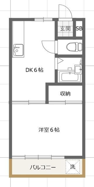 ハイツ杉山の間取り