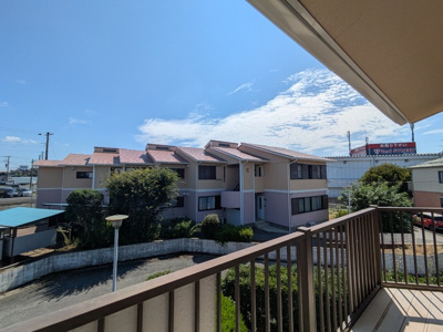 バルコニーからの景色です。