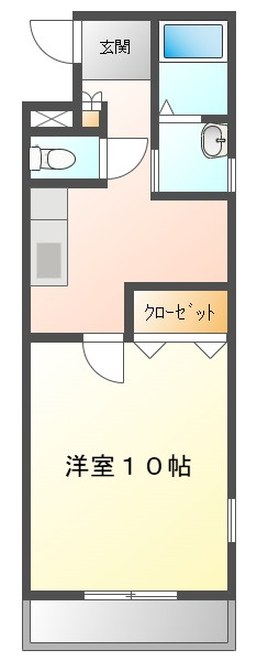 ノーブル西長瀬の間取り