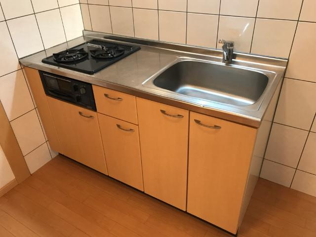 菊池郡菊陽町大字津久礼のアパートのキッチン|キッチン
