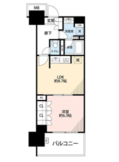 【間取り】 | 東京ミッドベイ勝どき