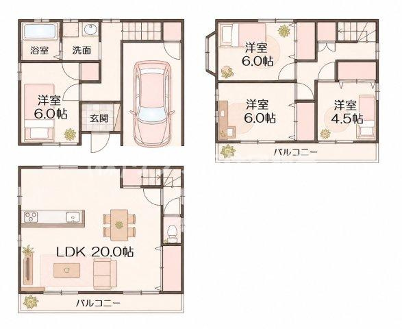 門真市四宮　一戸建ての間取り|間取り図はいかがですか？ご希望を叶える間取りですか？リビングの広さは？水回りの位置は？カウンターキッチン？など色々な情報が集約されています。弊社ではリフォームなどのご相談も承っております。
