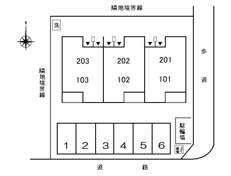 ガーデンプラザの区画図