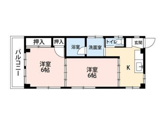 【間取り】 | 南台ハイム | 間取りです。