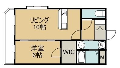熊本市南区田井島１丁目の賃貸マンションの間取り