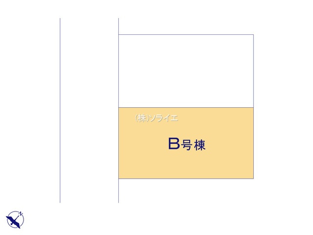 川越市南台２丁目　全2棟　新築戸建　ハートフルタウンの区画図