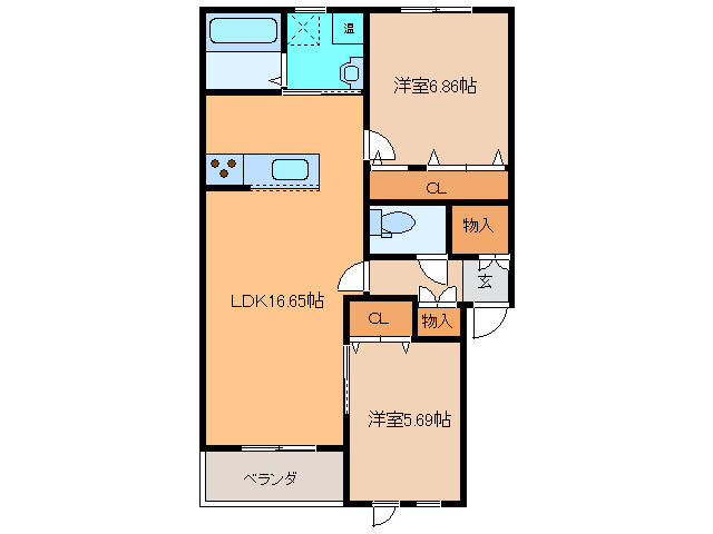 スピカⅡの間取り