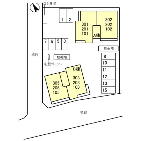 【区画図】 | Avancee鳳　A棟