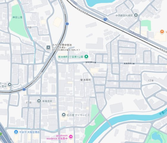 豊中市螢池南町　第2期　新築一戸建ての地図