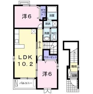 【間取り】 | リバーサイド　パイナス