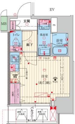 ファーストフィオーレ塚本ウェルビングの間取り