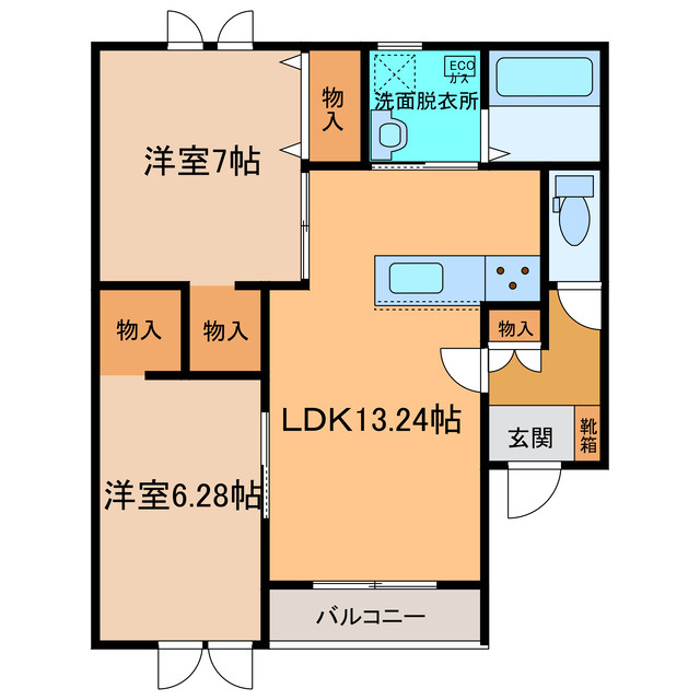 トレイブルックY館の間取り