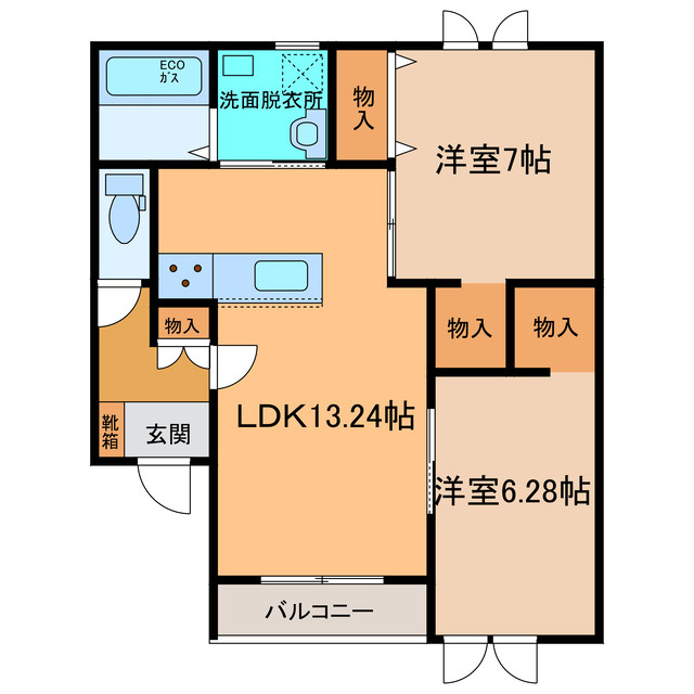 トレイブルックY館の間取り