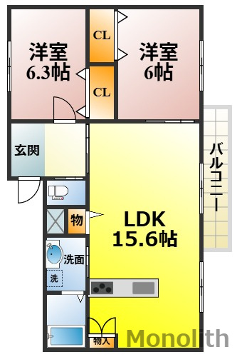 Feliz馬瀬の間取り