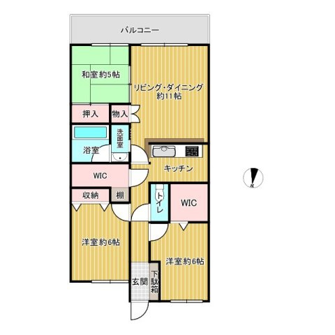 中古マンション【デュオTXみらい】の間取り