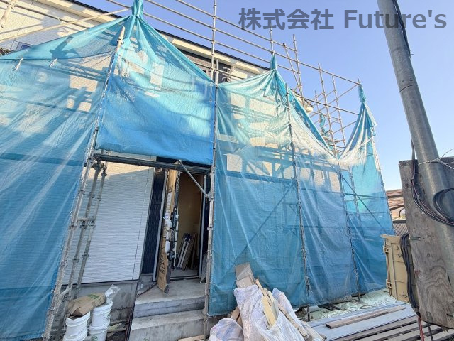 三郷市高州3丁目　新築戸建　全4棟　A号棟の外観|現地の写真になります。