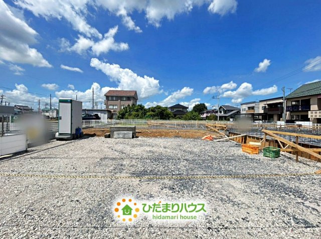 古河下辺見第７　新築一戸建て　02　リーブルガーデンの駐車場|2026/08/07　撮影