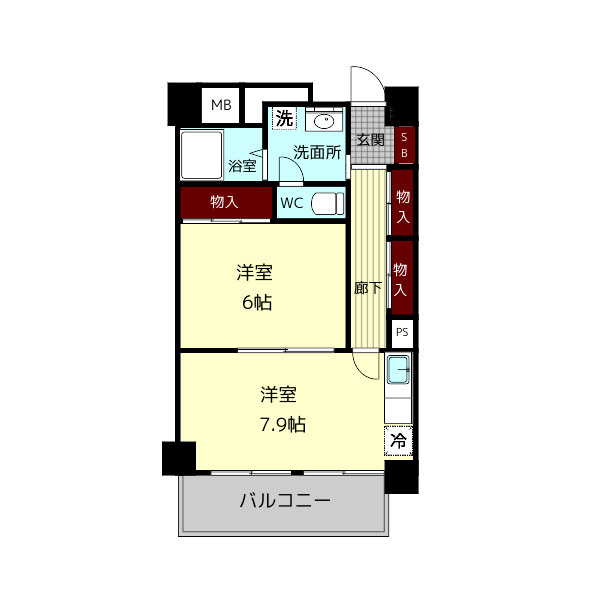 ベルアンジュ奈良の間取り