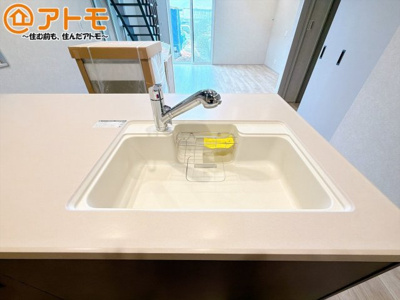 【設備】 | 三島市長伏　新築一戸建て　2号棟 | 広いシンクは使い勝手良好です♪