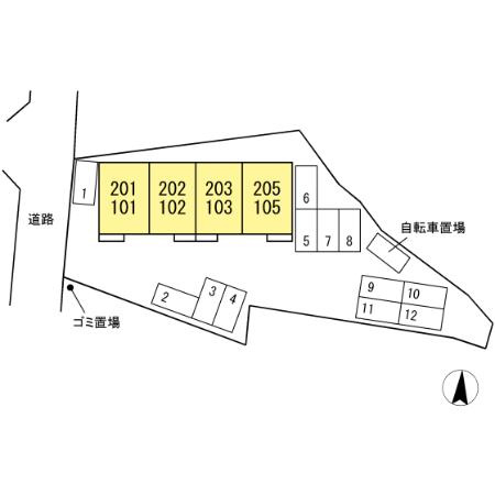 ベルタ・カーサの区画図