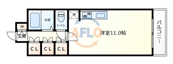扇町第2マンションの間取り|扇町第2マンション　間取り