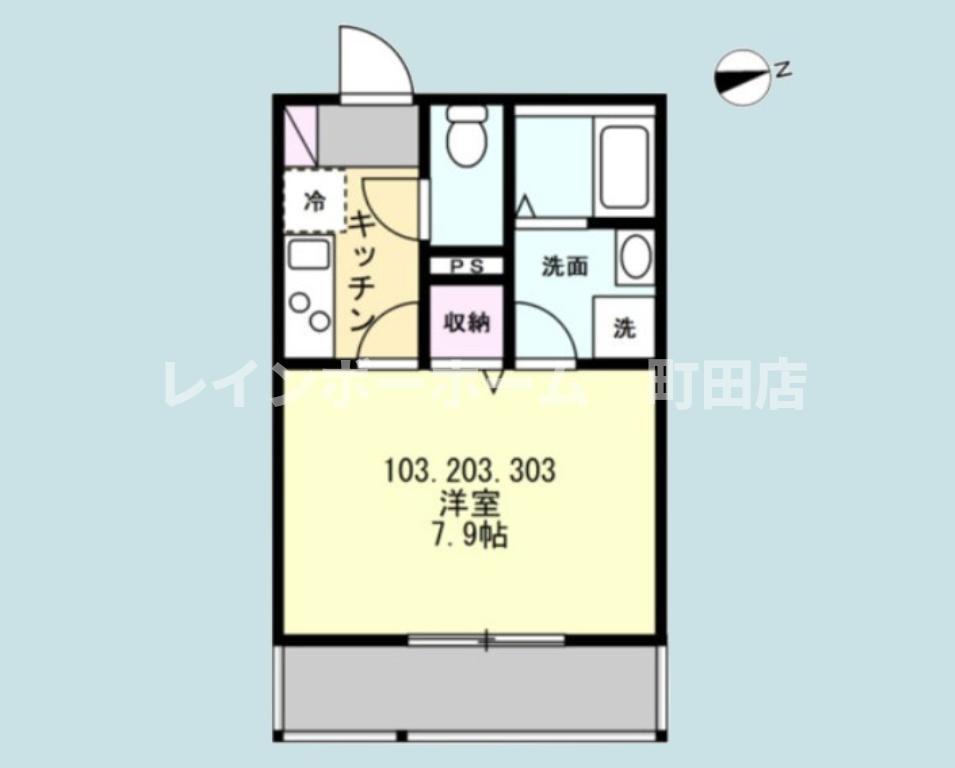 ベイルーム湘南台北※初期費用分割後払いサービス利用可能物件の間取り