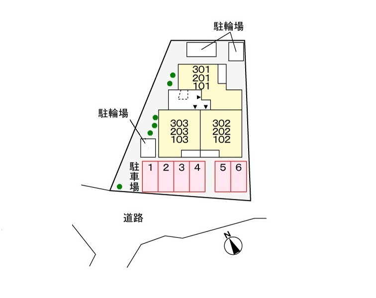 ヒカルサ明石土山の区画図