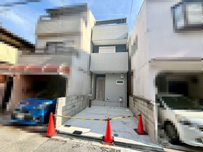 【前面道路含む現地写真】 | 北花田町２丁　新築戸建 | 【浴室暖房乾燥機付】一坪以上のゆったりとくつろげる綺麗な浴室ですよ！時間短縮でシャワーだけの方も多いですが、一日の疲れを癒すため湯船に浸かれば心身ともにリラックスできますね♪