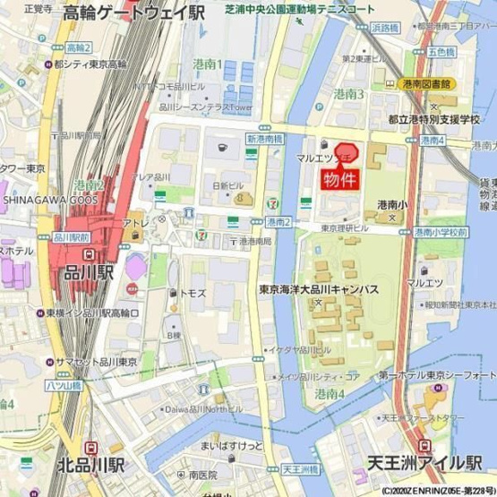 【地図】シティタワー品川 　