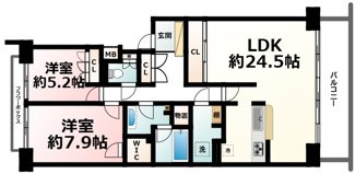 【間取り】 | 守山パークホームズ