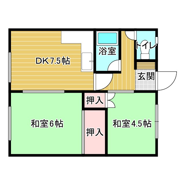 髙森マンションの間取り
