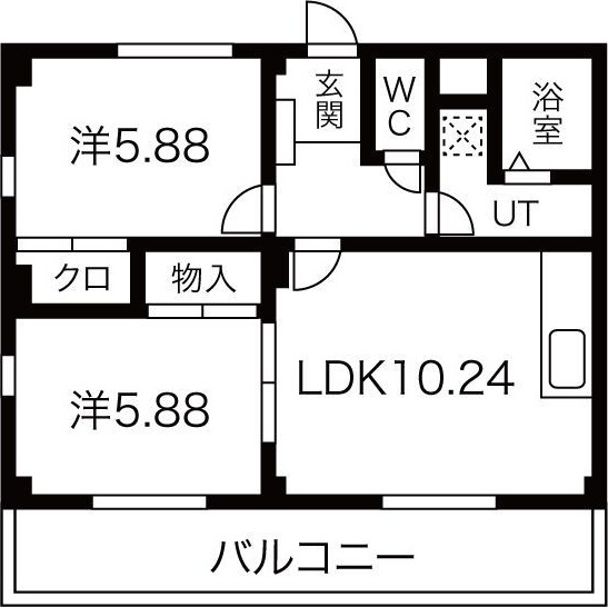 ヒルトップハイツの間取り