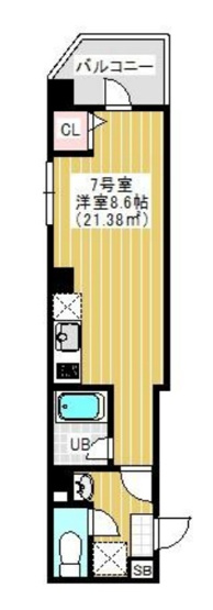 【間取り】 | ＮＹスクエア船橋 | 約9帖の広い間取りです