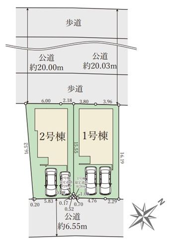 神戸市西区春日台2丁目の区画図