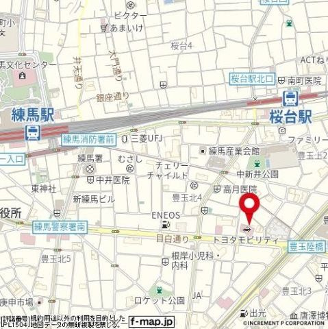 スカイコート練馬桜台の地図