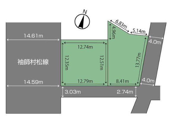 売土地　静岡市清水区千歳町の土地図