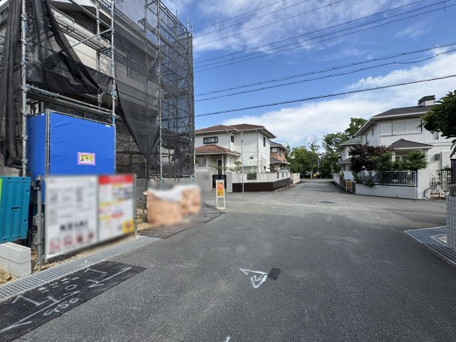 神戸市西区狩場台２丁目新築戸建１号棟の前面道路含む現地写真|2026年7月3日撮影