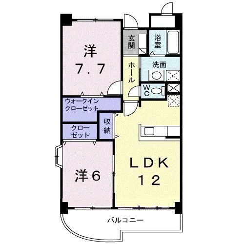 ドゥ・グランデ　Ⅱの間取り