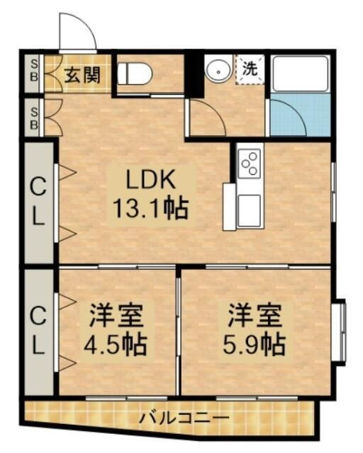 Parkside Residenceの間取り