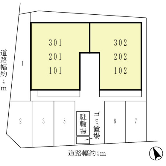 【区画図】 | リヴィエール諏訪森