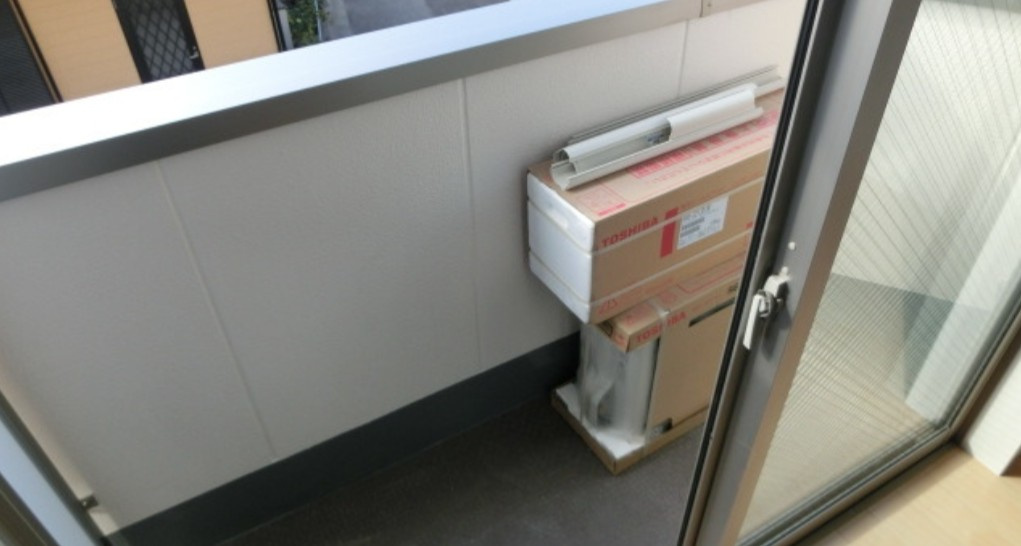 船橋市宮本２丁目の賃貸マンションのバルコニー