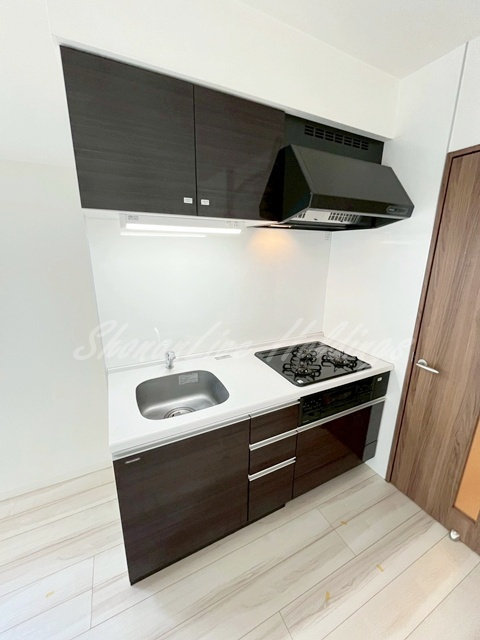 川崎市高津区溝口２丁目の賃貸マンションのキッチン|★三口コンロのシステムキッチン★
