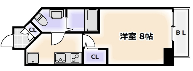 【間取り】 | ラシュレエグゼ難波南
