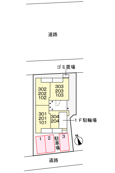 ベルメール大蔵海岸の区画図