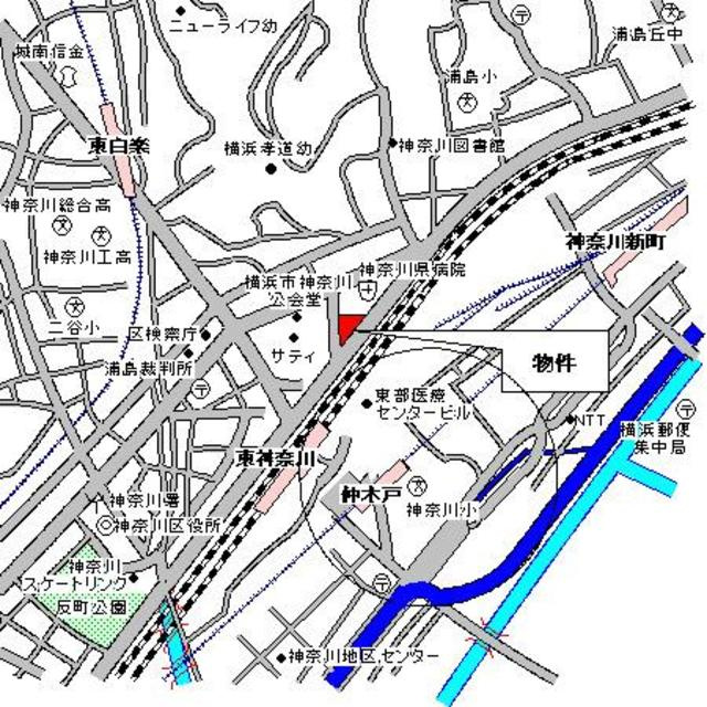 パークホームズ東神奈川ステーションアリーナの地図