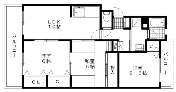 マンショングランドモナークの間取り